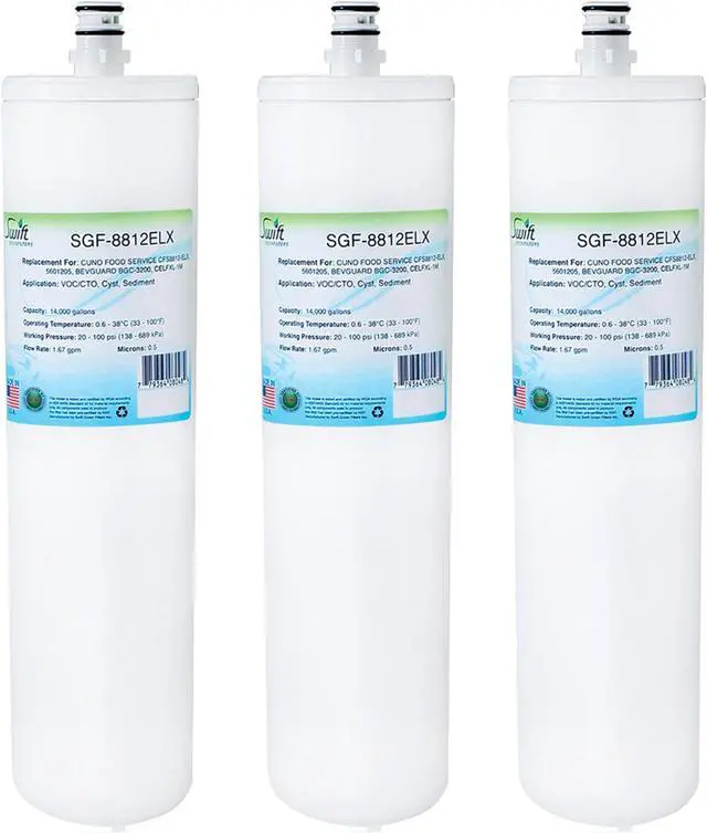 Main image of Swift Green Filters SGF-8812ELX Compatible Commercial Water Filter for CFS8812-ELX, 5601205, BEVGUARD BGC-3200, CELFXL-1M , Made in USA