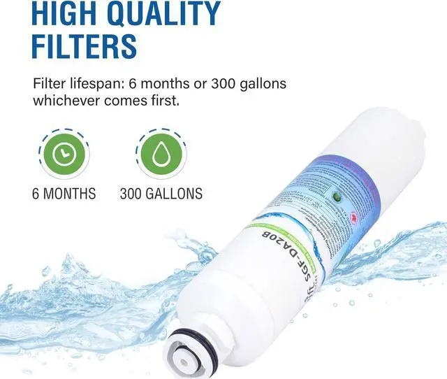 Alt view image 5 of 7 - Swift Green Filters SGF-DA20B Compatible Refrigerator Water Filter for DA29-0020B, DA2900019A, DA2900020A, DA97-08006A-B, DA97-08006B, Made in USA