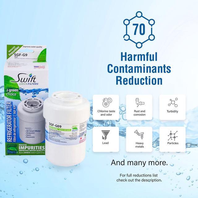 Alt view image 5 of 7 - Swift Green Filters SGF-G9 Compatible Refrigerator Water Filter for MWF, WF287, 46-9991, EFF-6013A, 46-9905, Made in USA
