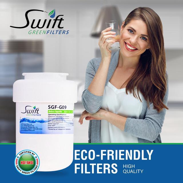 Alt view image 4 of 7 - Swift Green Filters SGF-G9 Compatible Refrigerator Water Filter for MWF, WF287, 46-9991, EFF-6013A, 46-9905, Made in USA