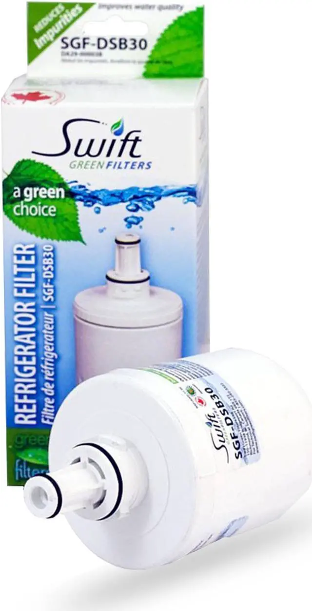 Alt view image 2 of 7 - Swift Green Filters SGF-DSB30 Compatible Refrigerator Water Filter for DA2900003, DA6100159, TADA2900003A, DA2900003AB, DA6100159AB, HAF-CU1, Made in USA