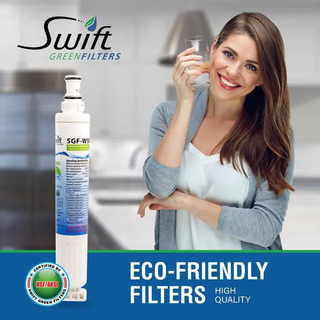 Alt view image 4 of 7 - Swift Green Filters SGF-W10 Compatible Refrigerator Water Filter for 4396701, EDR6D1, FILTER 6, 46-9915, CLCH125, EFF-6001A, Made in USA