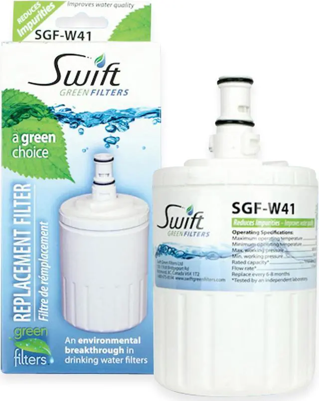 Alt view image 2 of 7 - Swift Green Filters SGF-W41 Compatible Refrigerator Water Filter for EDR8D1, FILTER 8, 46-9002, 8171413, 8171414, 8171788, NLC200, Made in USA