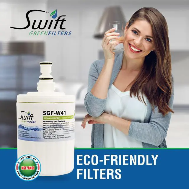 Alt view image 4 of 7 - Swift Green Filters SGF-W41 Compatible Refrigerator Water Filter for EDR8D1, FILTER 8, 46-9002, 8171413, 8171414, 8171788, NLC200, Made in USA