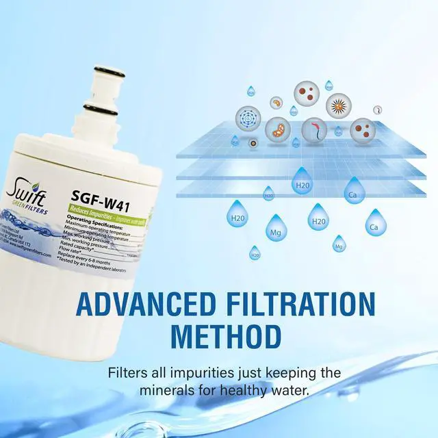 Alt view image 6 of 7 - Swift Green Filters SGF-W41 Compatible Refrigerator Water Filter for EDR8D1, FILTER 8, 46-9002, 8171413, 8171414, 8171788, NLC200, Made in USA