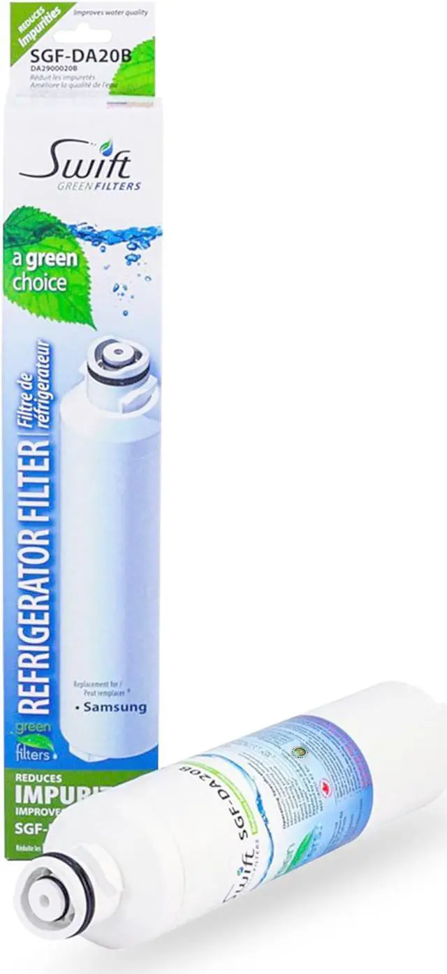 Alt view image 2 of 7 - Swift Green Filters SGF-DA20B Compatible Refrigerator Water Filter for DA29-0020B, DA2900019A, DA2900020A, DA97-08006A-B, DA97-08006B, Made in USA