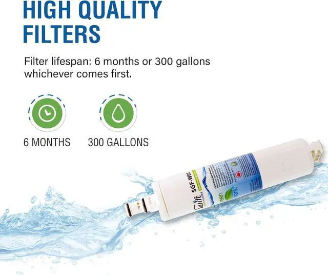 Alt view image 5 of 7 - Swift Green Filters SGF-W01 Compatible Refrigerator Water Filter for 4396508, 4396510, EDR5RXD1, Made in USA