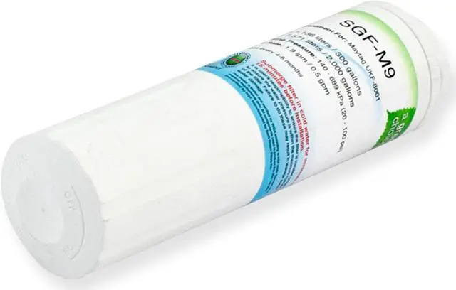 Alt view image 3 of 7 - Swift Green Filters SGF-M9 Compatible Refrigerator Water Filter for UKF8001, EDR4RXD1, FILTER 4, EFF-6007A, 46-9005, 46-9006, CLCH101, Made in USA