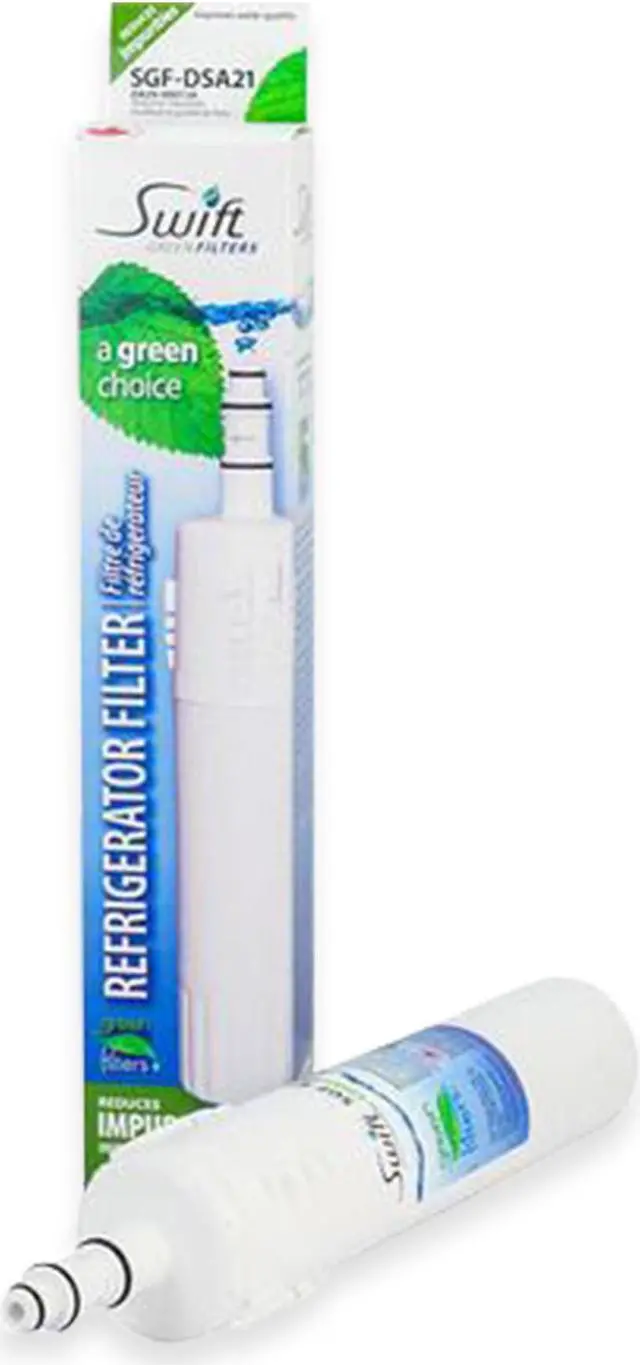 Alt view image 2 of 7 - Swift Green Filters SGF-DSA21 Compatible Refrigerator Water Filter for Samsung DA29-00012A, DA29-00012B, DA61-00159A, EFF-6006A-8, Made in USA
