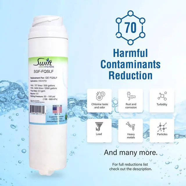 Alt view image 5 of 7 - Swift Green Filters SGF-FP48 Compatible Refrigerator Water Filter for 836848, WF296, EFF6017, 67003662, Made in USA