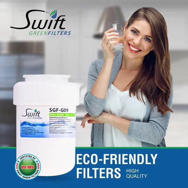 Alt view image 4 of 7 - Swift Green Filters SGF-G9 Compatible Refrigerator Water Filter for MWF, WF287, 46-9991, EFF-6013A, 46-9905, Made in USA