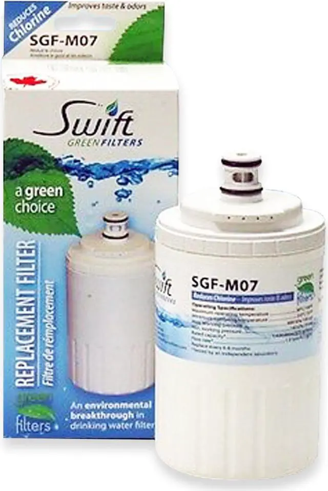 Alt view image 2 of 7 - Swift Green Filters SGF-M07 Compatible Refrigerator Water Filter for UKF7003, UKF7001, EDR7D1, Filter 7, Made in USA