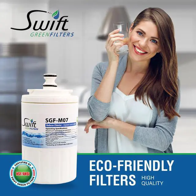 Alt view image 4 of 7 - Swift Green Filters SGF-M07 Compatible Refrigerator Water Filter for UKF7003, UKF7001, EDR7D1, Filter 7, Made in USA