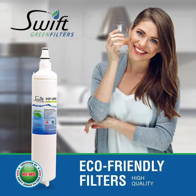 Alt view image 4 of 7 - Swift Green Filters SGF-LB60 Compatible Refrigerator Water Filter for LG 5231JA2006B, LT 600P, 5231JA2006A, EFF-6004A, 46-9990, Made in USA