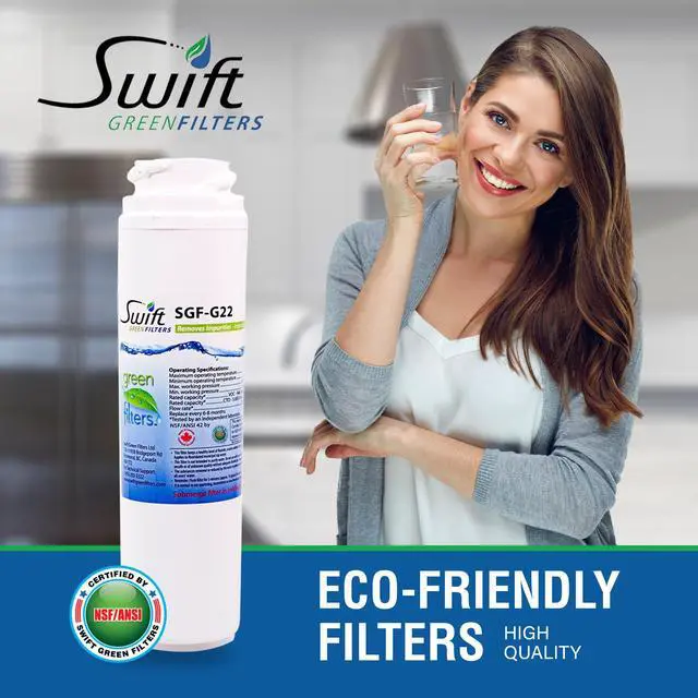 Alt view image 3 of 7 - Swift Green Filters SGF-GSWF Compatible Refrigerator Water Filter for GE GSWF Kenmore 46-9914, EFF-6023A, Made in USA