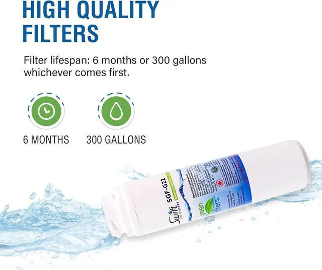 Alt view image 5 of 7 - Swift Green Filters SGF-GSWF Compatible Refrigerator Water Filter for GE GSWF Kenmore 46-9914, EFF-6023A, Made in USA