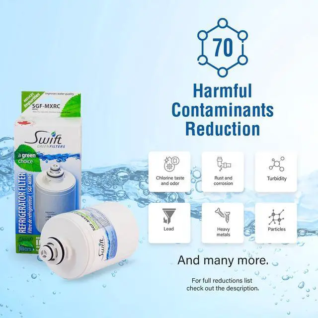 Alt view image 5 of 7 - Swift Green Filters SGF-MXRC Compatible for Smartwater FXRC,MXRC,46-9905 Refrigerator water Filter (2 Pack),Made in USA