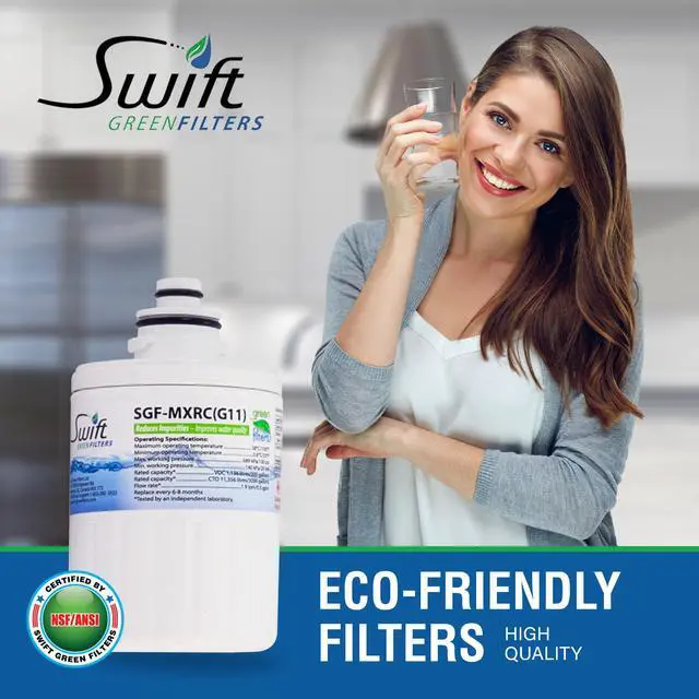 Alt view image 4 of 7 - Swift Green Filters SGF-MXRC Compatible for Smartwater FXRC,MXRC,46-9905 Refrigerator water Filter (2 Pack),Made in USA