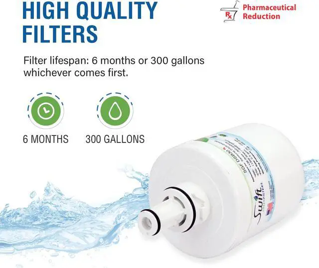 Alt view image 5 of 7 - Swift Green Filters SGF-DSB30 Rx Compatible for DA2900003,DA6100159,DA2900003AB,DA6100159AB,HAF-CU1 Pharmaceuticals Refrigerator water Filter (2 Pack),Made in USA