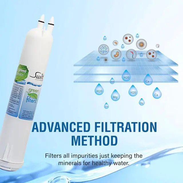 Alt view image 4 of 7 - Swift Green Filters SGF-W84 Compatible Refrigerator Water Filter for 4396841, 4396710, EDR3RXD1, EFF-6016A, EFF-6008A, EDR3RXD1, Made in USA (3 Pack)