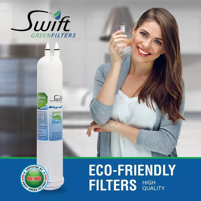Alt view image 7 of 7 - Swift Green Filters SGF-W84 Compatible Refrigerator Water Filter for 4396841, 4396710, EDR3RXD1, EFF-6016A, EFF-6008A, EDR3RXD1, Made in USA (3 Pack)