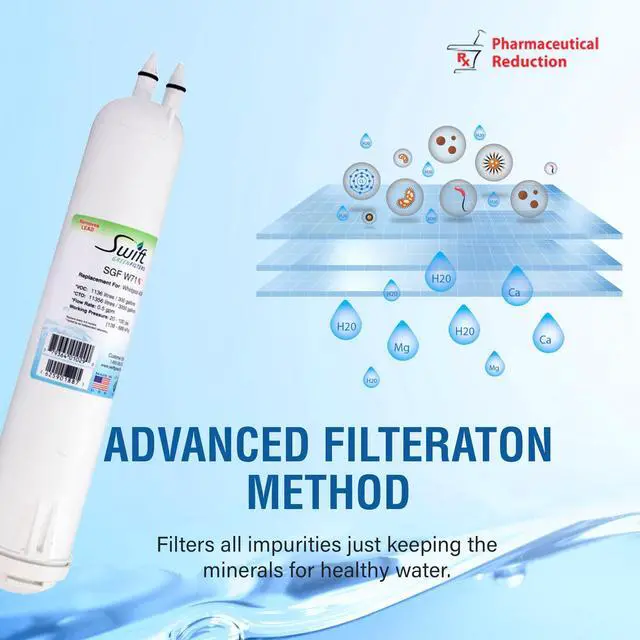 Alt view image 6 of 6 - Swift Green Filters SGF-W71 Rx Compatible Pharmaceuticals Refrigerator Water Filter for 4396841, 4396710, EDR3RXD1, EFF-6016A, EFF-6008A, EDR3RXD1, Made in USA