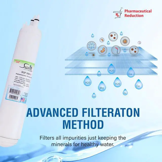 Alt view image 6 of 7 - Swift Green Filters SGF-W84 Rx Compatible Pharmaceuticals Refrigerator Water Filter for 4396841, 4396710, EDR3RXD1, EFF-6016A, EFF-6008A, EDR3RXD1, Made in USA (2 Pack)