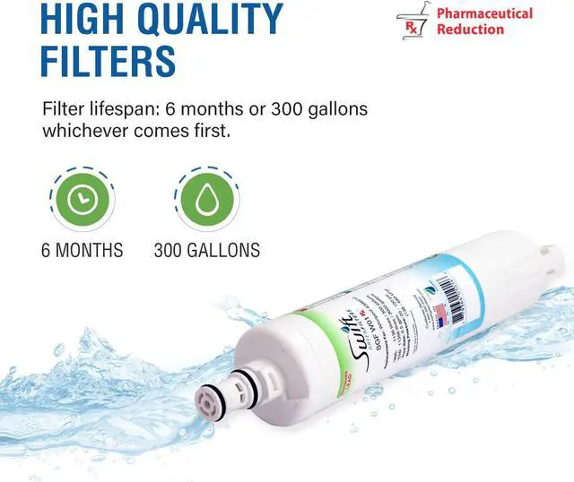 Alt view image 6 of 7 - Swift Green Filters SGF-W01 Rx Compatible Pharmaceuticals Refrigerator Water Filter for 4396508, 4396510, EDR5RXD1, Made in USA (3 Pack).