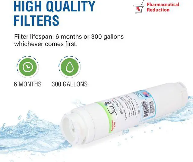 Alt view image 5 of 7 - Swift Green Filters SGF-BO90 Rx Compatible Pharmaceuticals Refrigerator Water Filter for 644845, BORPLFTR10 and EFF-6025A, Made in USA (3 Pack).