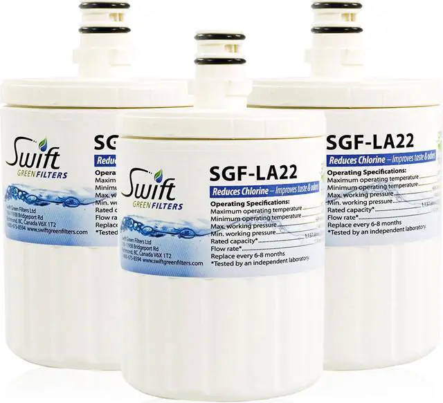 Main image of Swift Green Filters SGF-LA22 Compatible Refrigerator Water Filter for LT500P, 5231JA2002A, 46-9890, EFF-6005A, Made in USA (3 Pack).
