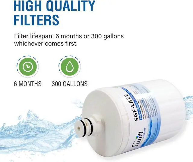 Alt view image 4 of 7 - Swift Green Filters SGF-LA22 Compatible Refrigerator Water Filter for LT500P, 5231JA2002A, 46-9890, EFF-6005A, Made in USA (3 Pack).