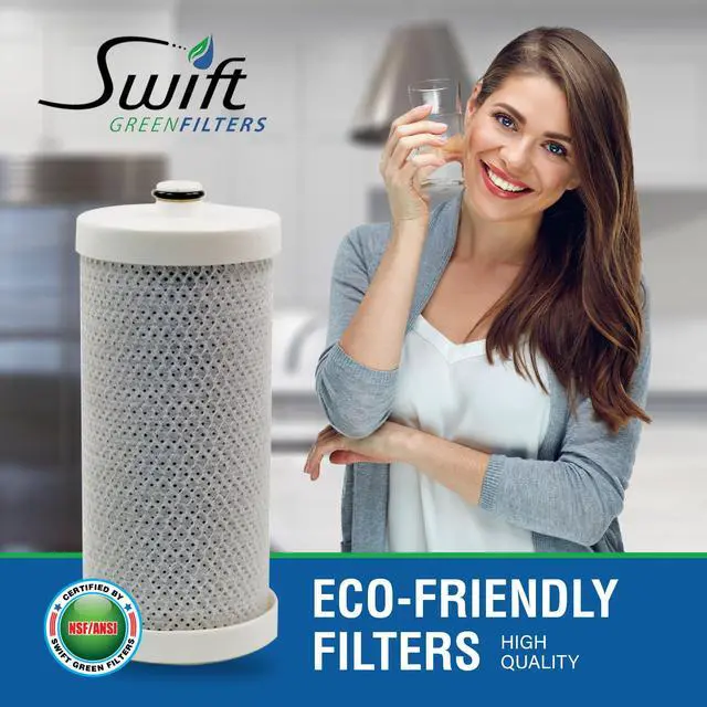 Alt view image 6 of 7 - Swift Green Filters SGF-WFCB Compatible Refrigerator Water Filter for WFCB, WF1CB, 240394501, NGRG-2000, RF-100, RG-100, Made in USA  (3 Pack).