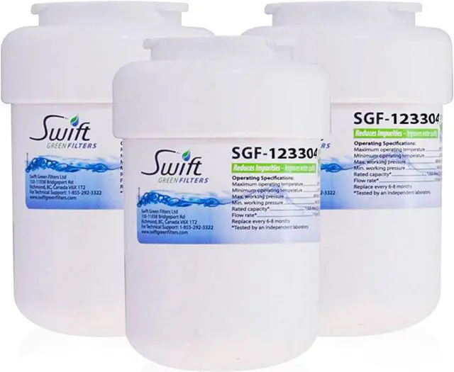 Main image of Swift Green Filters SGF-123304 Compatible Refrigerator Water Filter for Amana 1252704, EFF-6021A, 46-9014, Made in USA (3 Pack).