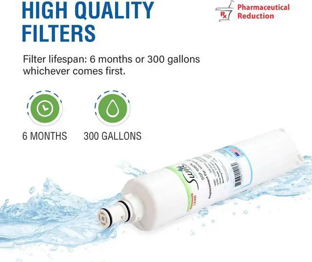 Alt view image 5 of 7 - Swift Green Filters SGF-W80 Rx Compatible Pharmaceuticals Refrigerator Water Filter for 4396508, 4396510, EDR5RXD1, FILTER 5, Made in USA