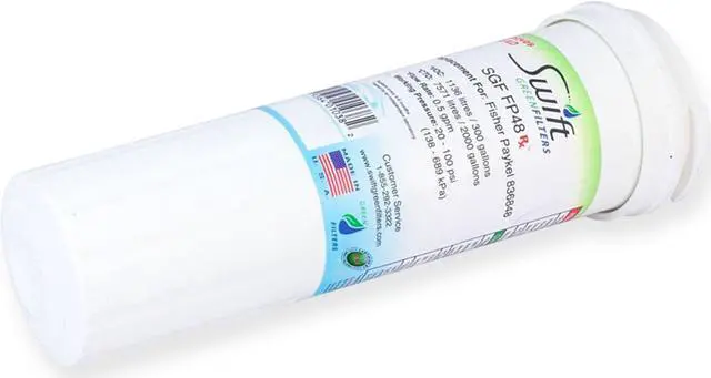 Alt view image 2 of 7 - Swift Green Filters SGF-FP48 Rx Compatible Pharmaceuticals Refrigerator Water Filter for 836848, WF296, EFF6017, 67003662, Made in USA