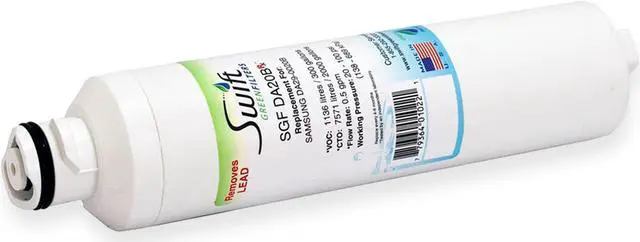 Alt view image 2 of 7 - Swift Green Filters SGF-DA20B Rx Compatible Pharmaceuticals Refrigerator Water Filter for DA29-0020B, DA2900020A, DA97-08006A-B, DA97-08006B, HAF-CIN, HAF-CIN-EXP, EFF-6027A, Made in USA