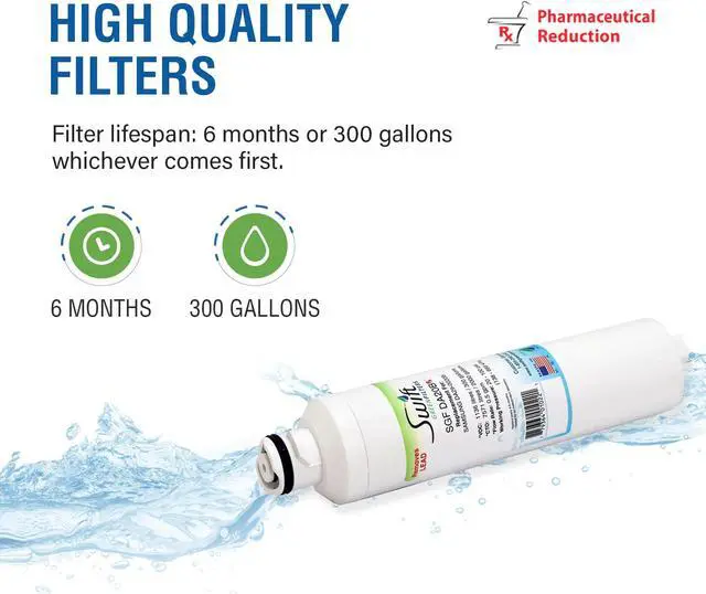 Alt view image 5 of 7 - Swift Green Filters SGF-DA20B Rx Compatible Pharmaceuticals Refrigerator Water Filter for DA29-0020B, DA2900020A, DA97-08006A-B, DA97-08006B, HAF-CIN, HAF-CIN-EXP, EFF-6027A, Made in USA