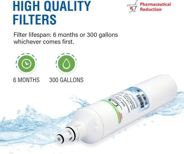 Alt view image 5 of 7 - Swift Green Filters SGF-LA50 Rx Compatible Pharmaceuticals Refrigerator Water Filter for LT600P, 5231JA2006A, 46-9990, EFF-6003A, EFF-6004A, Made in USA