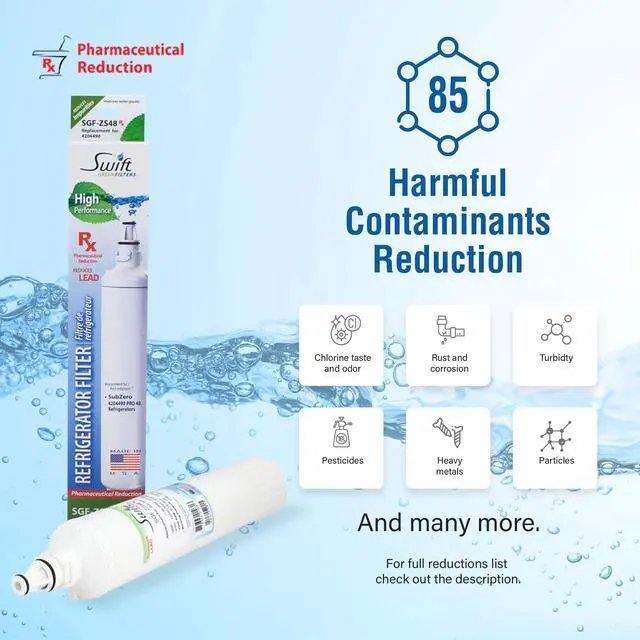 Alt view image 4 of 7 - Swift Green Filters SGF-ZS48 Rx Compatible Pharmaceuticals Refrigerator Water Filter for 4290510, PRO 48 4204490 and 7012333, Made in USA