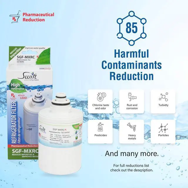 Alt view image 4 of 7 - Swift Green Filters SGF-MXRC Rx Compatible Pharmaceuticals Refrigerator Water Filter for FXRC, MXRC, FXRT, 469905, Made in USA