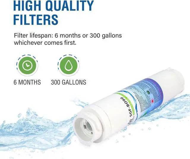 Alt view image 5 of 7 - Swift Green Filters SGF-BO90 Compatible Refrigerator Water Filter for 644845, 740570, BORPLFTR10, 9000194412, 9000077104 (1 Pack)
