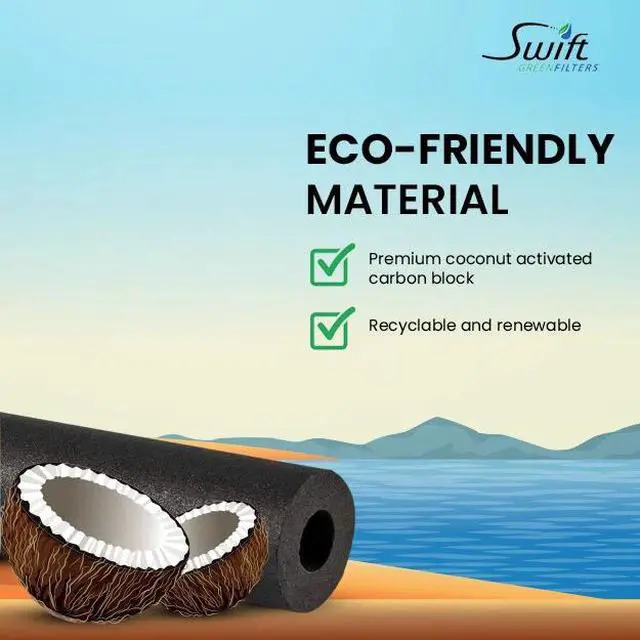 Alt view image 5 of 6 - Swift Green Filters SGF-96-06 VOC-L-S-B Commercial Water Filter Replacement Cartridge for OCS (2), 2H-L, OW2-PLUS, OCS 2, EV9634-26, EV9730-06, EV9252-68,EV9634-06, EV9618-02.