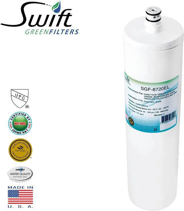 Main image of Swift Green Filters SGF-8720EL Compatible Commercial Water Filter for CFS8720-EL, 55893006 , Made in USA (1 Pack)