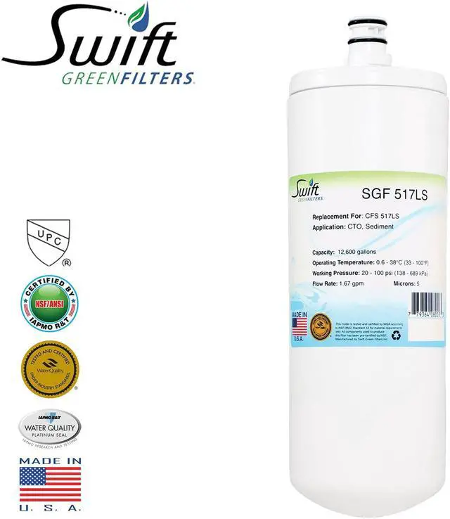 Main image of Swift Green Filters SGF-517LS Compatible Commercial Water Filter for CFS 517LS , Made in USA