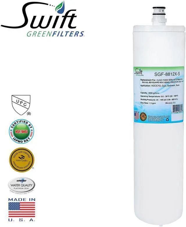 Main image of Swift Green Filters SGF-8812X-S Compatible Commercial Water Filter for CFS8812X-S, 5601103 , Made in USA (1 Pack).