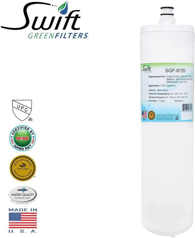 Main image of Swift Green Filters SGF-8720 Compatible Commercial Water Filter for CFS8720, 5589314 , Made in USA (1 Pack).