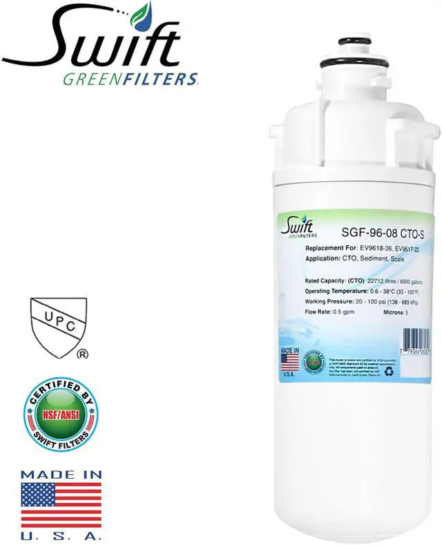 Main image of Everpure EV9618-36, EV9617-22 Filter Replacement SGF-96-08 CTO-S by Swift Green Filters