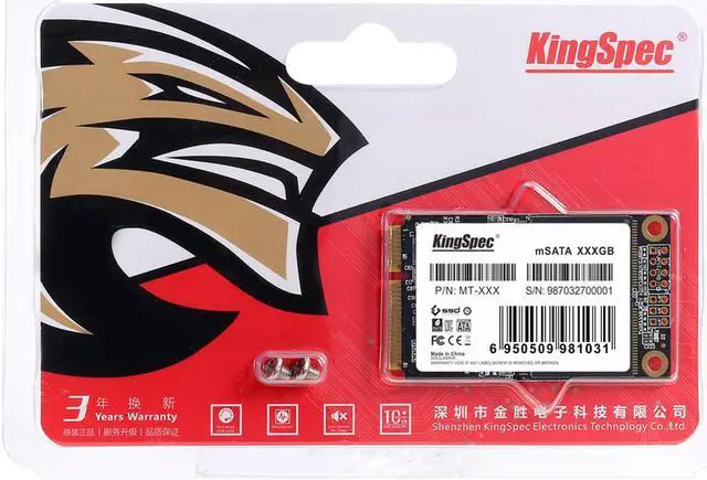 Alt view image 4 of 9 - KingSpec 64GB mSATA MLC SSD (MT-64)