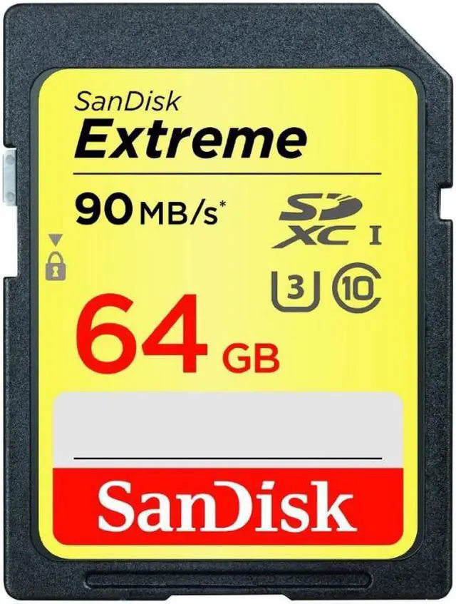 Alt view image 2 of 2 - SanDisk 64GB Extreme SDXC UHS-I/U3 Class 10 Memory Card, Speed Up to 90MB/s (SDXVF-064G-G46)