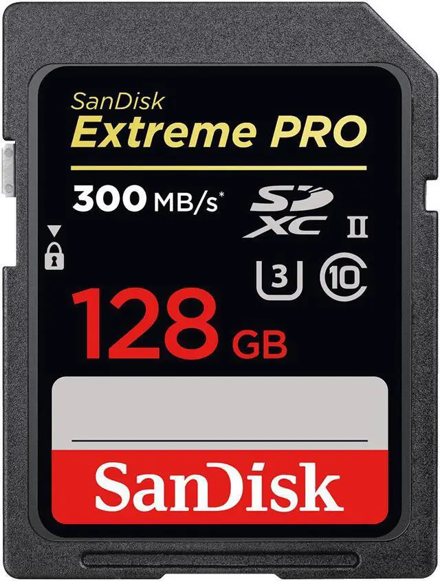 Alt view image 2 of 2 - SanDisk 128GB Extreme Pro SDXC UHS-II/U3 Class 10 Memory Card, Speed Up to 300MB/s (SDXPK-128G-G64)